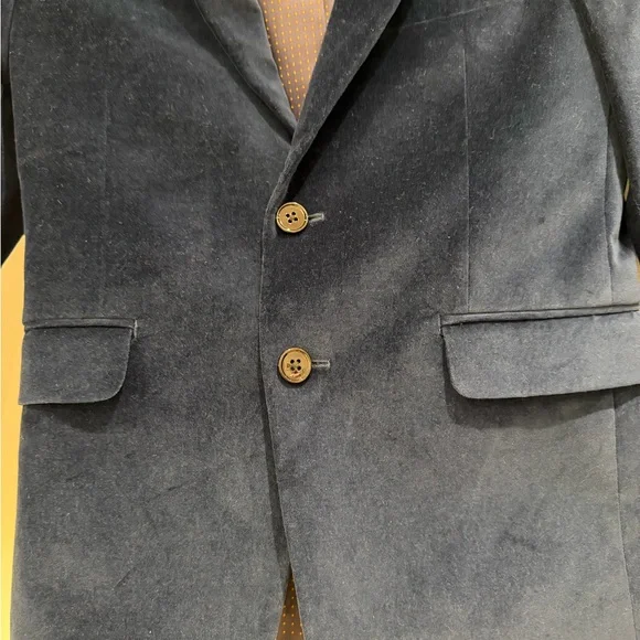 Boys Michael Kors Blue Velvet Blazer